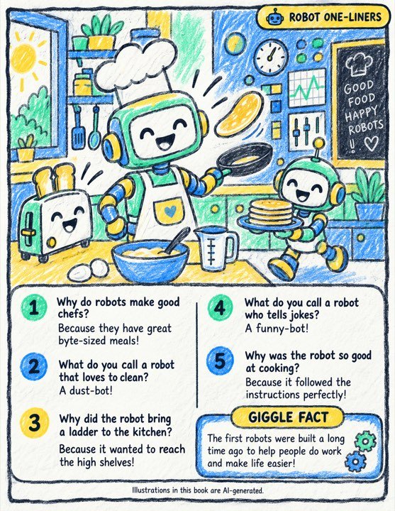 A crayon-coloured page from a robots book